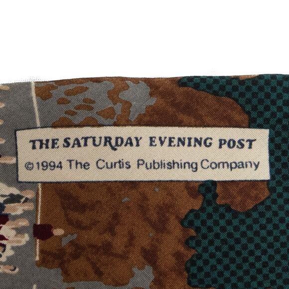 Vintage Norman Rockwell 100% Silk Necktie - Picture 4 of 9